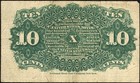1863 Fourth Issue Ten Cent 10c Fractional Currency Note Fr 1257