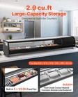 Vevor Sushi Display Case Refrigerator 2 9 Cu ft Countertop Sushi Case With 5 Pan