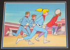 Fantastic Voyage Production Animation Cel On Hand Painted Background - Framed