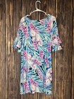Lilly Pulitzer Mini Lula Dress Girls Size L Pink Blue Tropical Mr Peacock