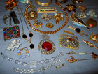 Large Lot  Victorian  Antique  Older Vintage  Repair   Part  Jewelry Items
