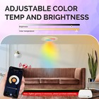 Moes Zigbee Smart Led Downlight Ultra Thin Spot Bulb 6w Dimmable Rgb C w