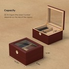 30-70 Cigar Humidor Glasstop Cedar Cigar Box Humidifier   Hygrometer   Drawer