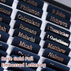 -laminated Bible Tabs  rose Gold Foil Embossed Lettering   Bible Tabs For Women 
