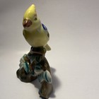 Vintage Porcelain Yellow Bord Hand Painted Figure Figurine Japan