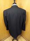 Stafford Mens Tuxedo 46l 40w X 28 Classic Black  Black Satin 100  Wool  T- 302