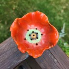 Royal Bayreuth Poppy Blossom Hatpin Jewelry Hat Pin Holder Blue Mark Bavaria