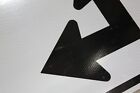 21 x15  Left Turn Or Continue Straight Authentic Street Road State Highway Sign
