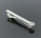 Gucci Interlocking G Double Gg Logo Tie Bar clip clasp holder 925sterling Silver