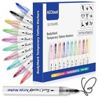 Temporary Tattoo Markers For Skin Drawing Pens  10 Body Markers  10 Colors-c