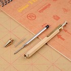 Six-edge Solid Brass Pen  Sign Pen Ballpoint Pen With Clip