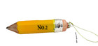 Glass Christmas Ornament Pencil No  2 Glitter Eraser Teacher Classroom Gift 7 