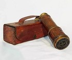 Antique Brass Telescope Marine Nautical Leather Pirate Spyglass Vintage Scope