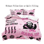 Luvivihome 3pcs Funny Ghost Duvet Cover Queen Bedding Set  Teen Girl Bedding    