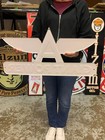 Antique Vintage Old Style Sign Flying A Giant Power Made In Usa