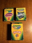 Nos Vintage Crayola Crayons 3 Box Lot Retired Neon   Metallic Fx Binney smith