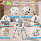 6 In 1 Baby High Chair For Babies And Toddlers  Booster Seat  Kids Learning Tabl