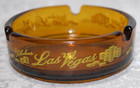 Amber Fabulous Las Vegas Glass Ashtray