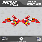 Graphics Kit For Honda Crf50  2004-2012  Or  2013   Pecker - Red