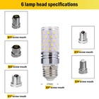 E14 27 12 17 B15 22 Led Corn Light Bulb 16w Candelabra Ceiling Fan Lamp Daylight