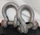 2  Crosby Galvanized Anchor Shackle  Bolt Type  Wll 55 Ton  Free Shipping 