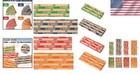 100pcs Assorted Preformed Coin Wrappers Rolls  Change Paper Rolls Wrapping Tubes