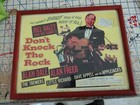 Vintage  don t Knock The Rock  Title Lobby Card 1956 Mounted Framed See Photos