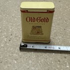 Vintage Advertising Old Gold Cigarette Tobacco Tin   3 X 2 1 4 X 1 