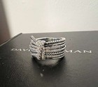 David yurman 925 Sterling Silver Angelika Ring With Diamonds Sz 6