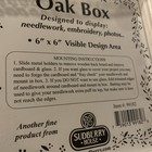 Sudberry Oak Box White Wash 6  X 6  Opening For Needlework Stitching Insert