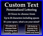 Custom Text Vinyl Decal Personalized Lettering Window Yeti Cup Sticker 10 Sizes