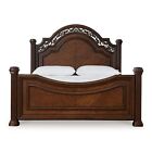 New Queen 5pc Cherry Brown Poster Bedroom Traditional Furniture Set Bed d m n c