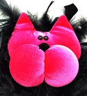 Pink Cat Plush Pillow Music Box Plays Song  memory  From Broadway Musical  cats 