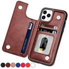 Wallet Card Case Cover Leather Magnetic For Iphone 17 16 15 14 13 12 11 Pro Max