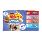  2 Pack  Purina Friskies Shreds Gravy Variety Pack  Wet Cat Food  5 5 Oz Cans 40