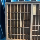 Wood Printers Drawer Letterpress Type Set Case Shadow Box 32 1 4  X 16 3 4 