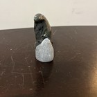 Vintage Handcarved R  Powers Signed Eskimo Inuit Stone Seal Sculpture