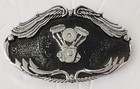 Vintage Ryk Van Broower 1993 V-twin Silver Belt Buckle