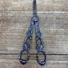 Vintage Silver Plate Victorian Style Grape Scissors Shears  Grapes   Vines 6 5 