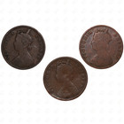 Small Collection Of British India Quarter Anna Coins