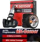 Autel Universal Tpms Sensor Mx-sensor 315mhz   433mhz Programmable Metal Valve