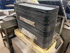 10 Carlisle Black Fiberglass Long Rectangle Food Market Trays 8 3 4  X 25 1 2 