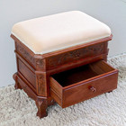 Carved Wood Furniture Vanity Stool