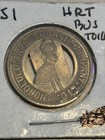 1951 Honolulu  Hawaii Hi Honolulu Rapid Transit Company One Fare Transit Token