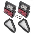 4x Led Headlight Tail Exterior Light Kit For Bobcat Skid Steer Loader Plastic