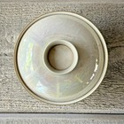 Vintage Porcelain Covered Rice Bowl   Lid Iridescent Cranes Japanese