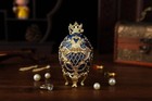 Faberge Egg Trinket Boxes Classic Enamel Hand-painted Vintage Ornaments Metal   