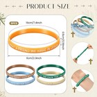 Landical Rubber Christian Wristbands Silicone Inspirational Bible Verses Wristba