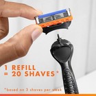 Gillette Fusion5 Power Men s Razor Handle  Orange  1 Blade Refill 