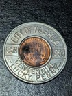 Indian Head National Bank Nashua Nh Centennial 1853-1953 Encased Cent 